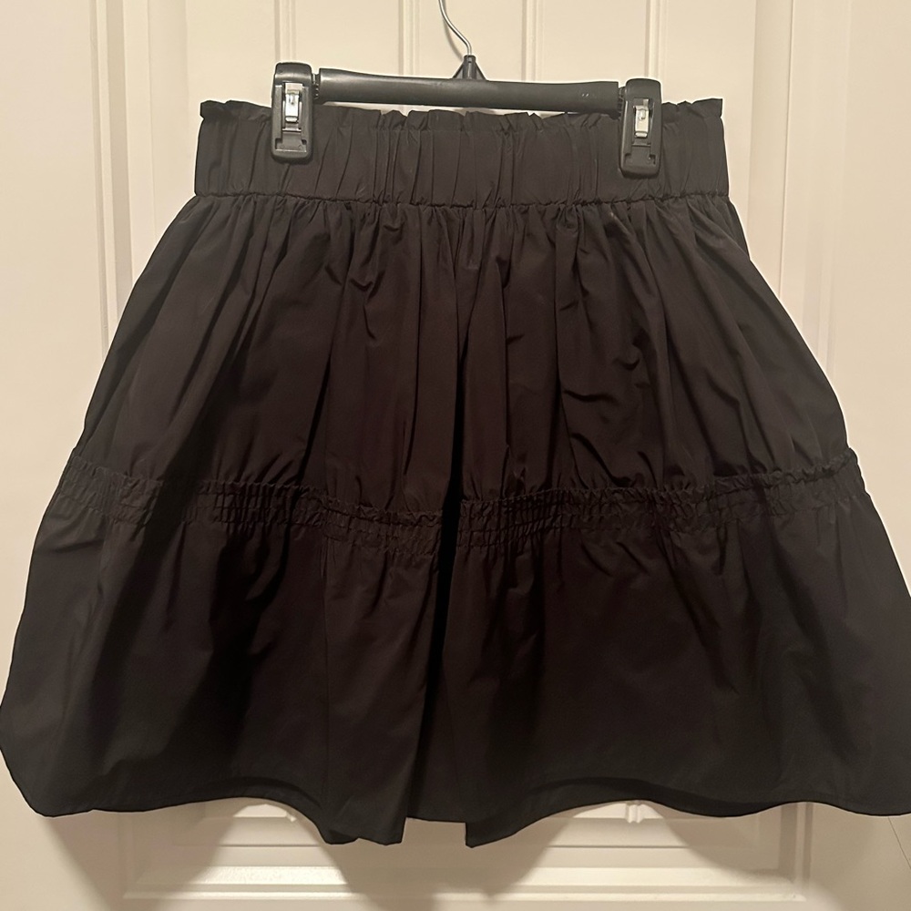 Buru Black Mini A Line Skirt